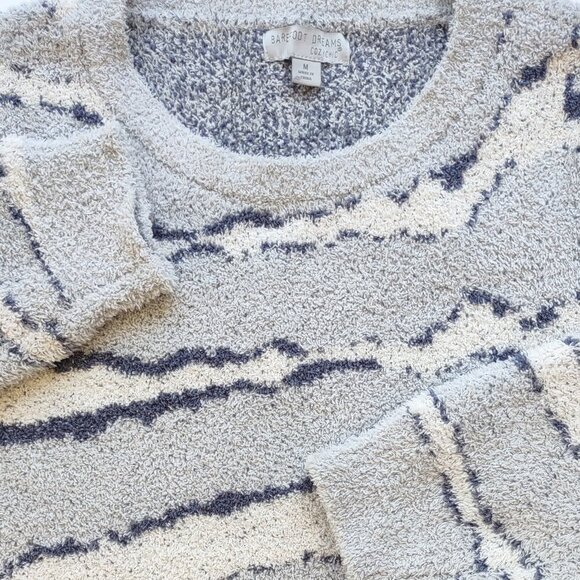 Barefoot Dreams Cozychic Pullover Sweater Animal Print Relaxed Women Medium EUC - Picture 10 of 10